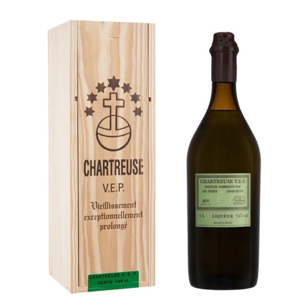 Chartreuse VEP Verte (grün) Kräuterlikör 1000 ml - 54%