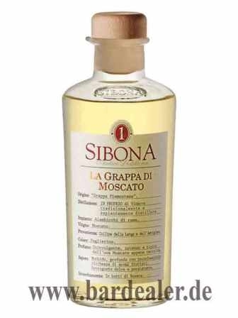 Sibona Grappa di Moscato Halbe 500 ml - 40%