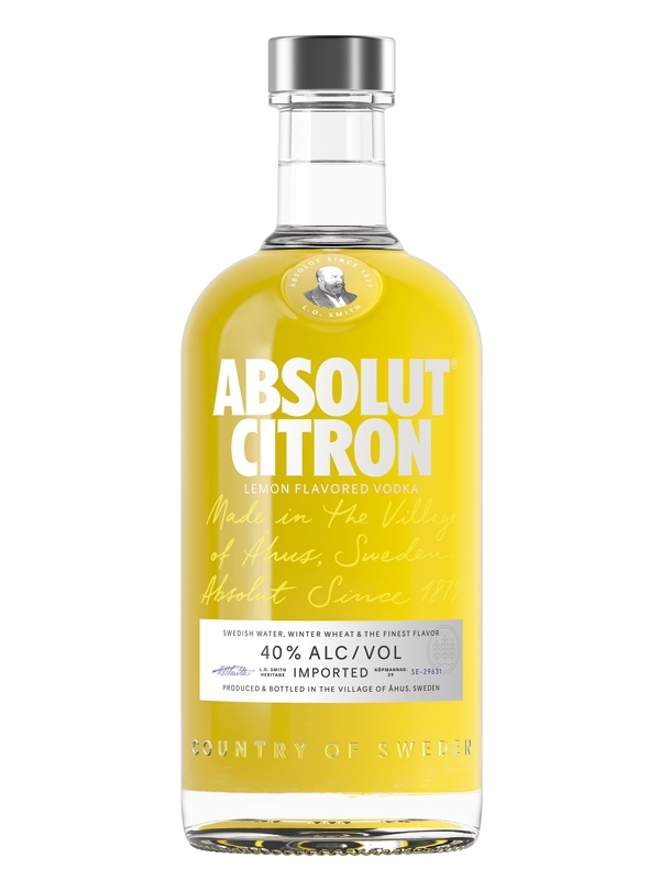 Absolut Citron Vodka mit Zitrone Maxi 1000 ml - 40%