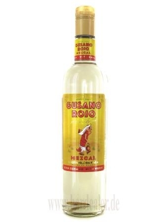 Mezcal Gusano Rojo mit Wurm 700 ml - 38%