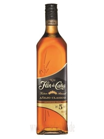 Flor de Cana Black Label 5 Jahre 700 ml - 40%